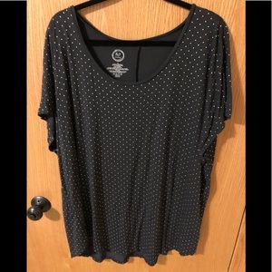 Maurice’s Black Top with Studded detail